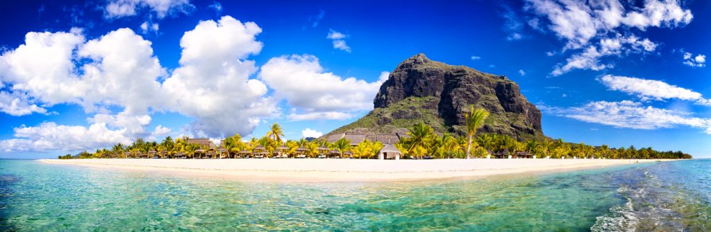 Mauritius beach panorama